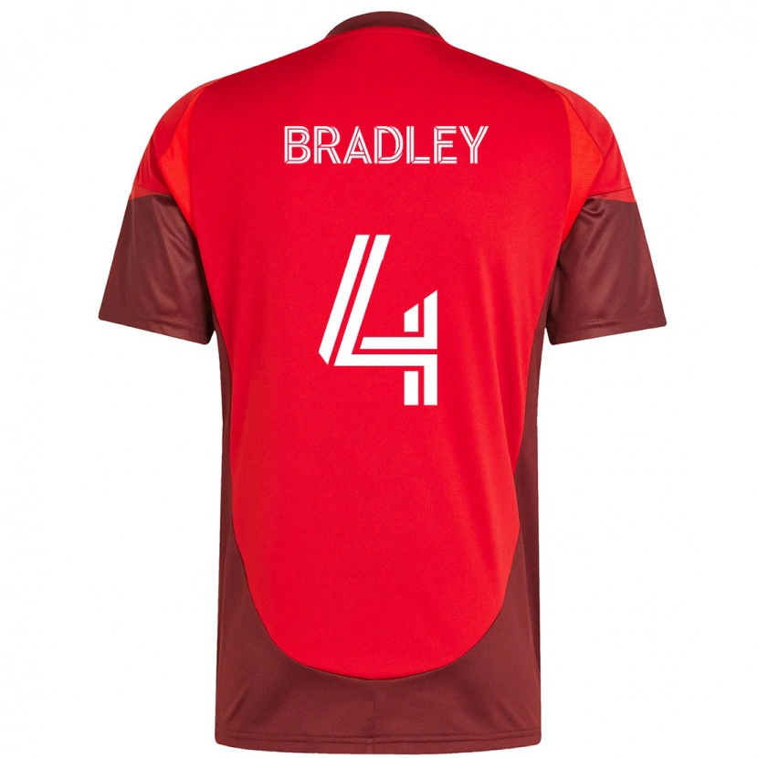 Danxen Dzieci Michael Bradley #4 Biały Czerwony Domowa Koszulka 2025/26 Koszulki Klubowe