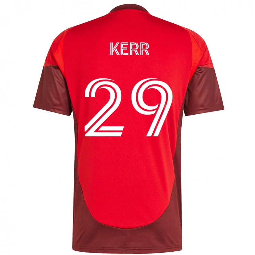 Danxen Dzieci Deandre Kerr #29 Biały Czerwony Domowa Koszulka 2025/26 Koszulki Klubowe