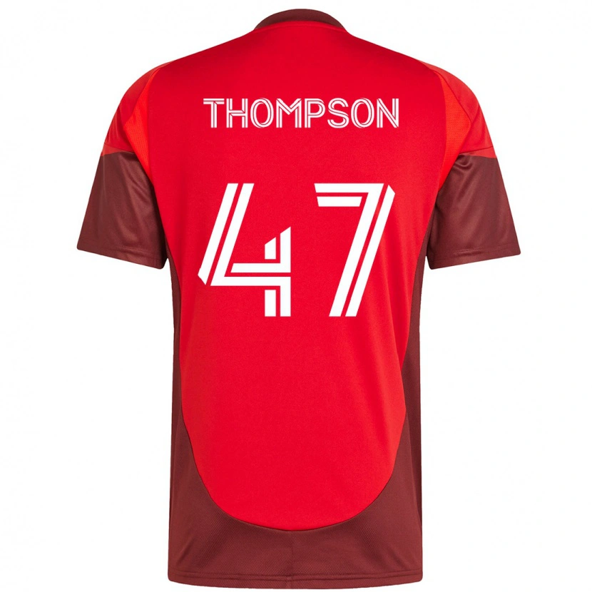 Danxen Dzieci Kosi Thompson #47 Biały Czerwony Domowa Koszulka 2025/26 Koszulki Klubowe