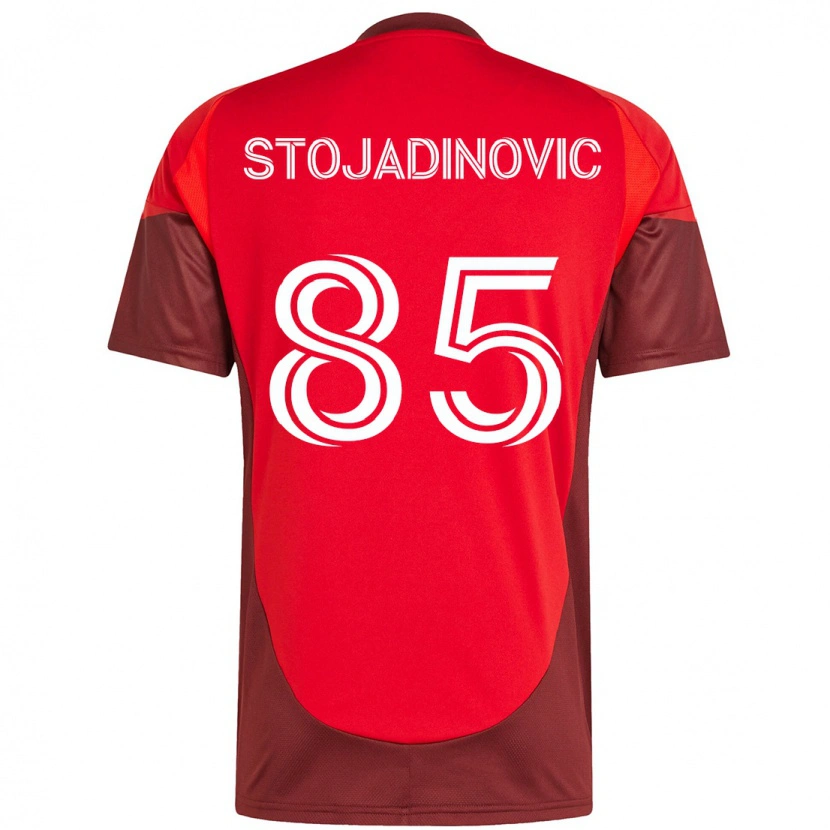 Danxen Dzieci Marko Stojadinovic #85 Biały Czerwony Domowa Koszulka 2025/26 Koszulki Klubowe