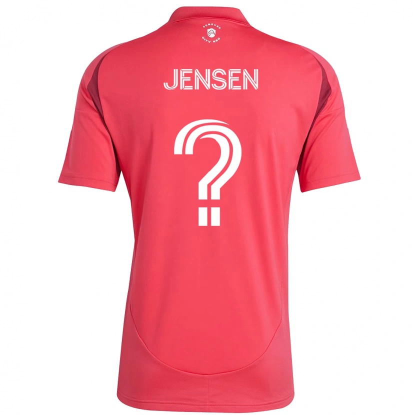 Danxen Dzieci Isak Jensen #0 Magenta Biały Domowa Koszulka 2025/26 Koszulki Klubowe