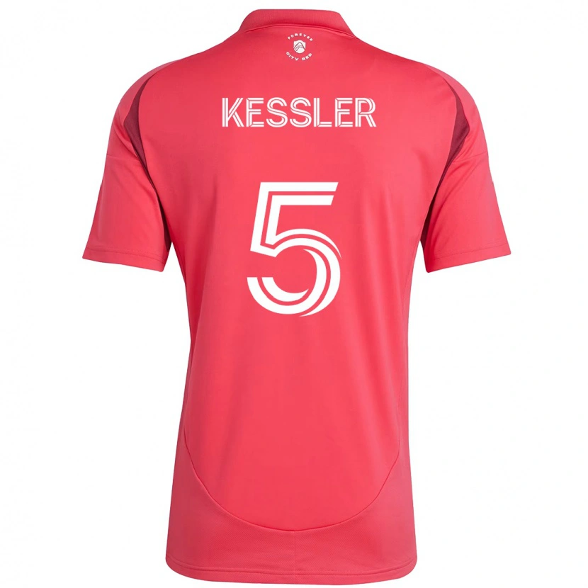 Danxen Dzieci Henry Kessler #5 Magenta Biały Domowa Koszulka 2025/26 Koszulki Klubowe