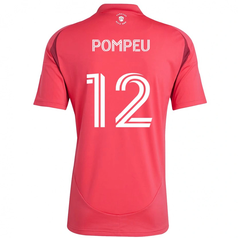 Danxen Dzieci Célio Pompeu #12 Magenta Biały Domowa Koszulka 2025/26 Koszulki Klubowe