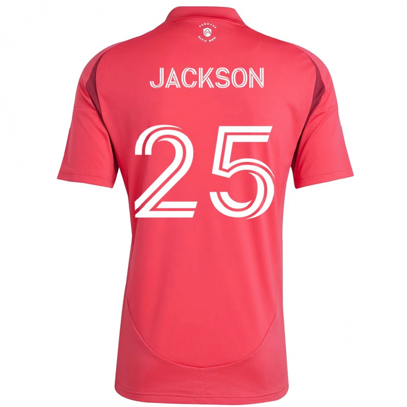 Danxen Dzieci Aziel Jackson #25 Magenta Biały Domowa Koszulka 2025/26 Koszulki Klubowe