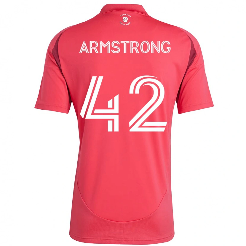 Danxen Dzieci Ezra Armstrong #42 Magenta Biały Domowa Koszulka 2025/26 Koszulki Klubowe