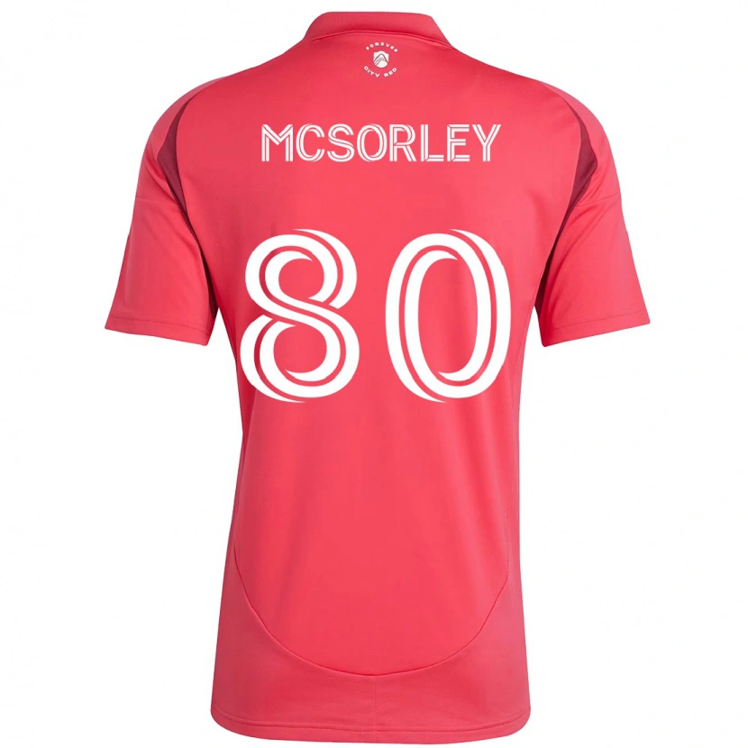Danxen Dzieci Brendan Mcsorley #80 Magenta Biały Domowa Koszulka 2025/26 Koszulki Klubowe