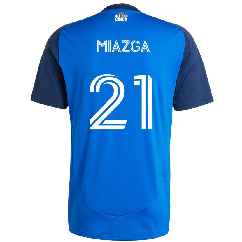 Danxen Dzieci Matt Miazga #21 Biały Niebieski Pomarańczowy Domowa Koszulka 2025/26 Koszulki Klubowe