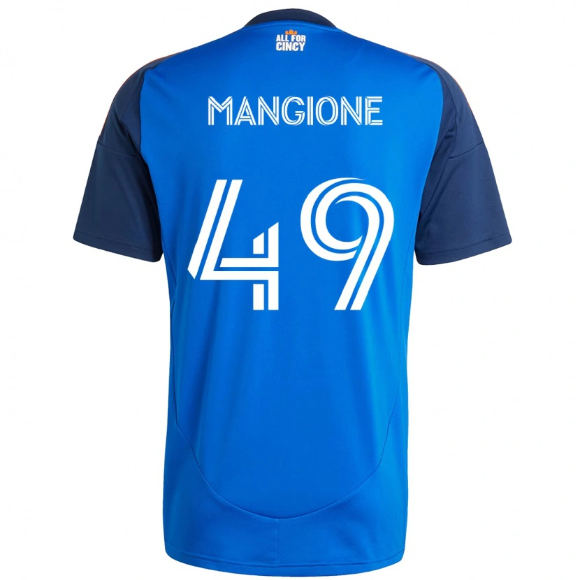 Danxen Dzieci Peter Mangione #49 Ciemnoniebieski Pomarańczowy Domowa Koszulka 2025/26 Koszulki Klubowe