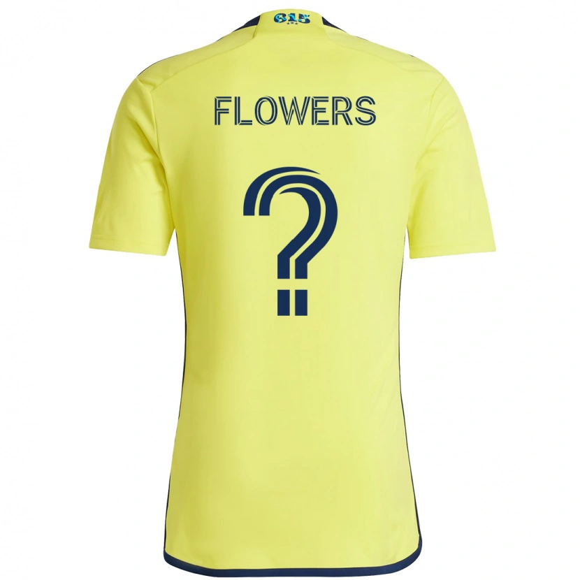 Danxen Dzieci Ashton Flowers #0 Granatowy Żółty Domowa Koszulka 2025/26 Koszulki Klubowe