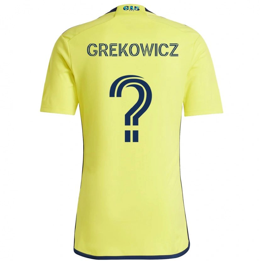 Danxen Dzieci Jacob Grekowicz #0 Granatowy Żółty Domowa Koszulka 2025/26 Koszulki Klubowe