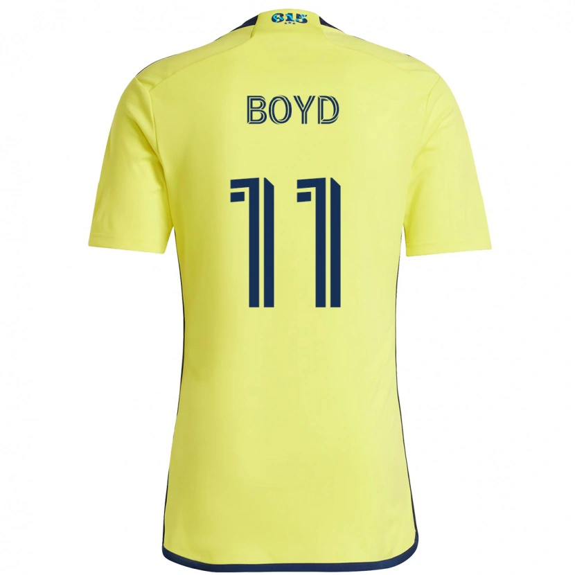 Danxen Dzieci Tyler Boyd #11 Granatowy Żółty Domowa Koszulka 2025/26 Koszulki Klubowe