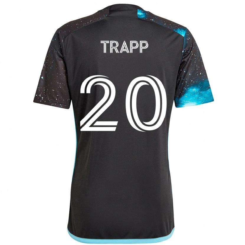 Danxen Dzieci Wil Trapp #20 Czarny Niebieski Domowa Koszulka 2025/26 Koszulki Klubowe