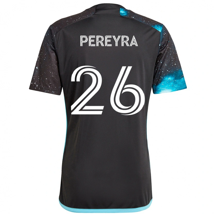 Danxen Dzieci Joaquín Pereyra #26 Błękitny Domowa Koszulka 2025/26 Koszulki Klubowe