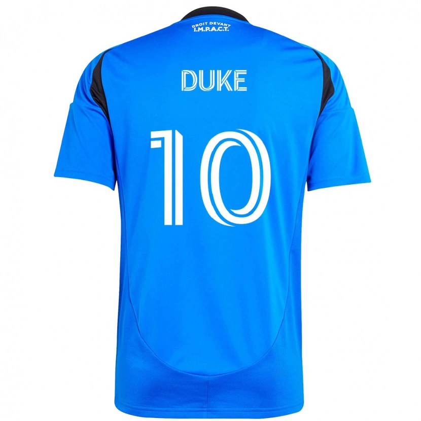Danxen Dzieci Bryce Duke #10 Błękitny Ciemnoniebieski Domowa Koszulka 2025/26 Koszulki Klubowe