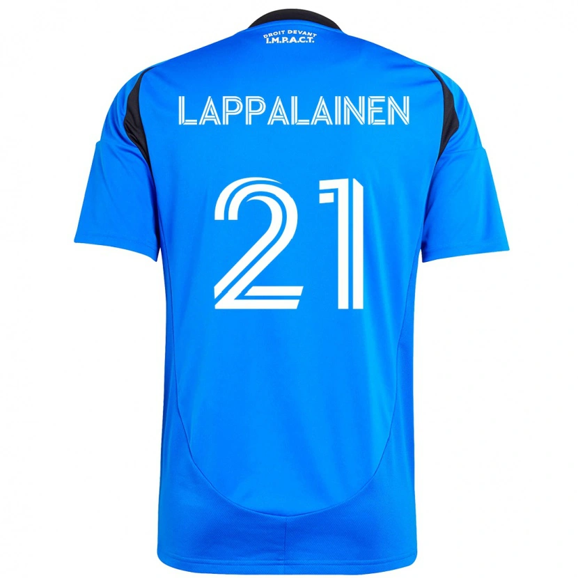Danxen Dzieci Lassi Lappalainen #21 Błękitny Ciemnoniebieski Domowa Koszulka 2025/26 Koszulki Klubowe
