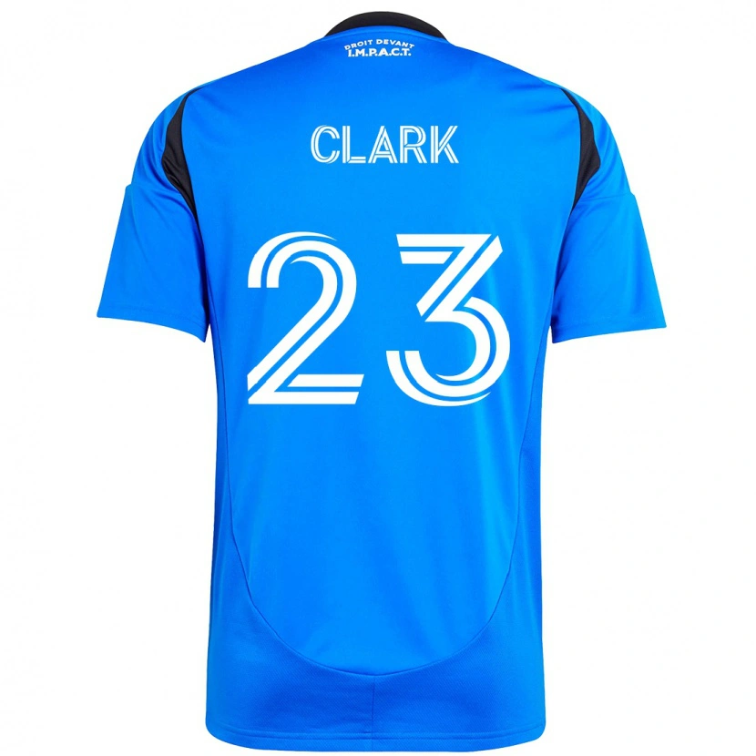 Danxen Dzieci Caden Clark #23 Błękitny Ciemnoniebieski Domowa Koszulka 2025/26 Koszulki Klubowe