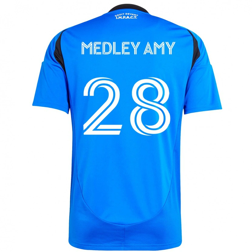 Danxen Dzieci Medley Amy #28 Błękitny Ciemnoniebieski Domowa Koszulka 2025/26 Koszulki Klubowe