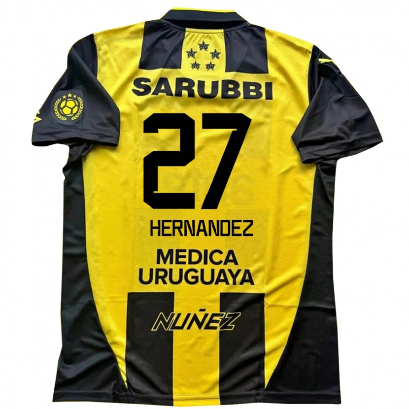 Danxen Dzieci Lucas Hernández #27 Czarny Żółty Domowa Koszulka 2025/26 Koszulki Klubowe
