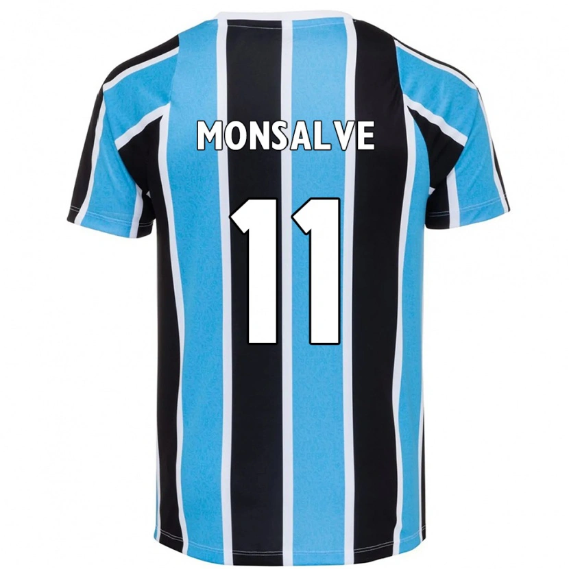 Danxen Dzieci Miguel Monsalve #11 Biały Niebieski Domowa Koszulka 2025/26 Koszulki Klubowe