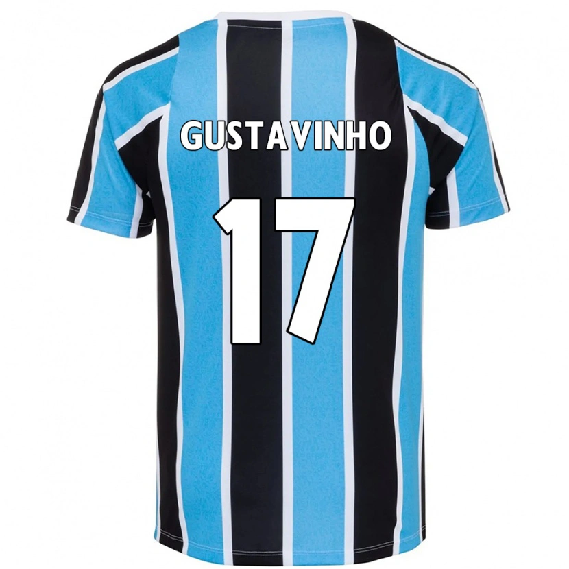 Danxen Dzieci Gustavinho #17 Biały Niebieski Domowa Koszulka 2025/26 Koszulki Klubowe