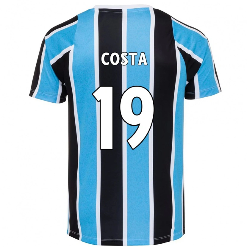 Danxen Dzieci Diego Costa #19 Biały Niebieski Domowa Koszulka 2025/26 Koszulki Klubowe
