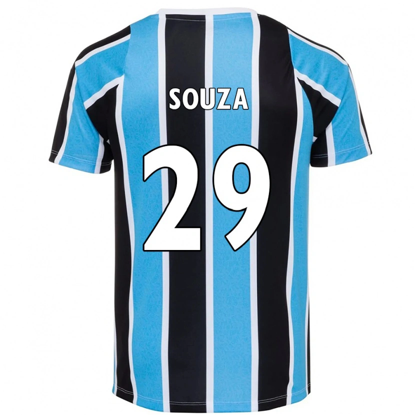 Danxen Dzieci Diego Souza #29 Biały Niebieski Domowa Koszulka 2025/26 Koszulki Klubowe