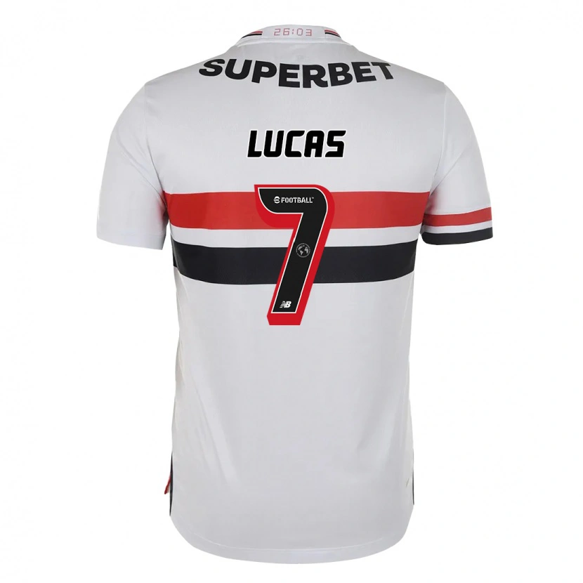 Danxen Dzieci Lucas Moura #7 Czarny Czerwony Domowa Koszulka 2025/26 Koszulki Klubowe