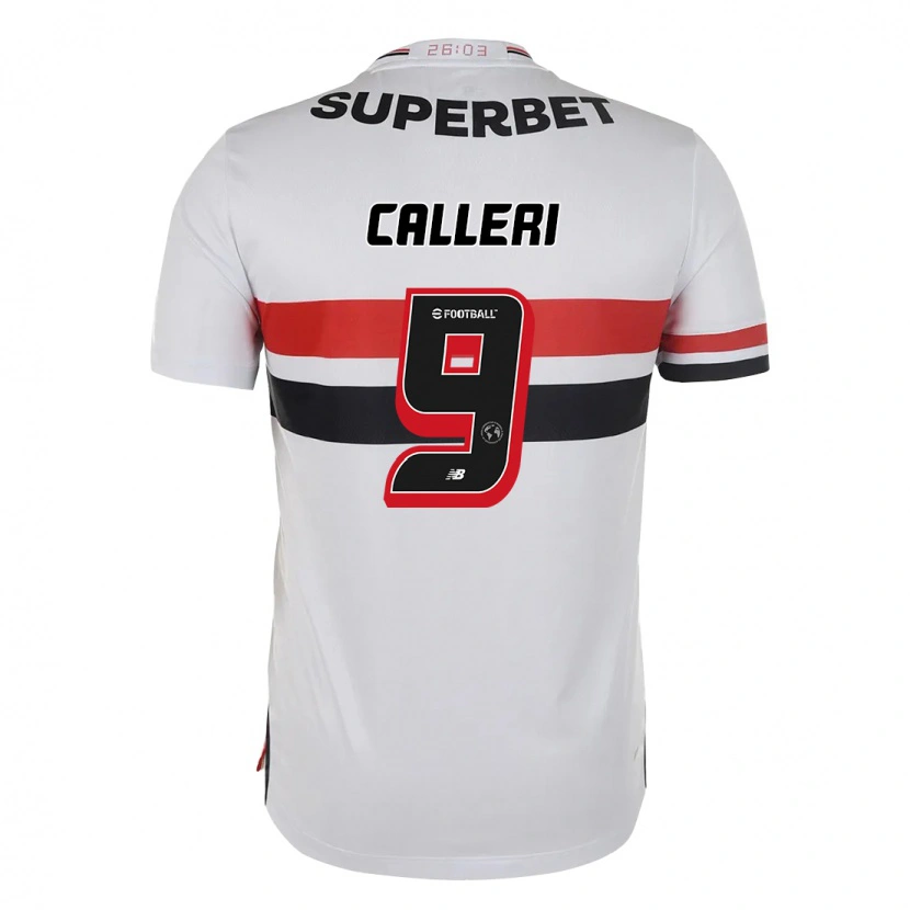 Danxen Dzieci Jonathan Calleri #9 Czarny Czerwony Domowa Koszulka 2025/26 Koszulki Klubowe