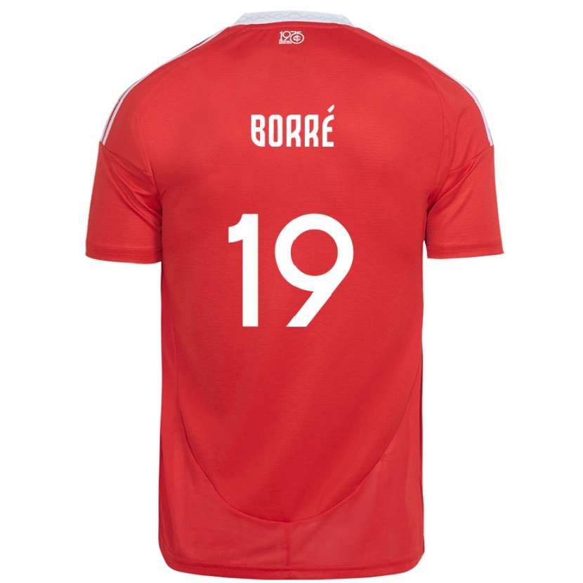 Danxen Dzieci Rafael Borré #19 Biały Czerwony Domowa Koszulka 2025/26 Koszulki Klubowe