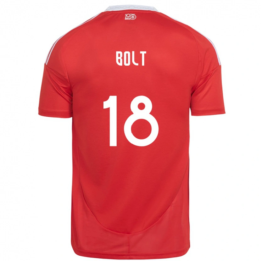Danxen Dzieci Tamara Bolt #18 Biały Czerwony Domowa Koszulka 2025/26 Koszulki Klubowe