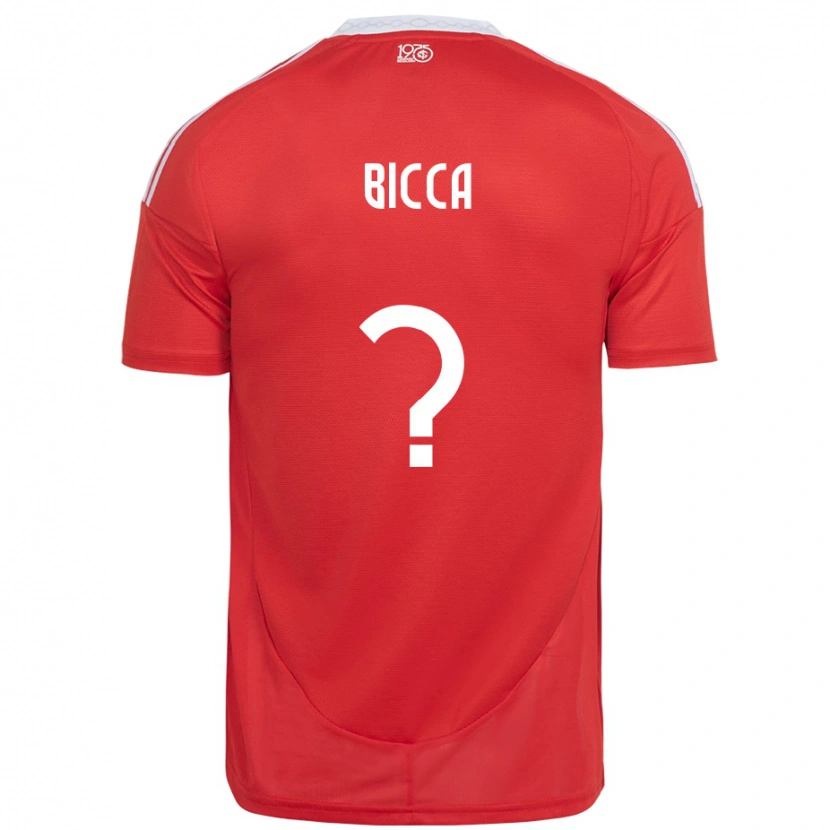 Danxen Dzieci Leo Bicca #0 Biały Czerwony Domowa Koszulka 2025/26 Koszulki Klubowe