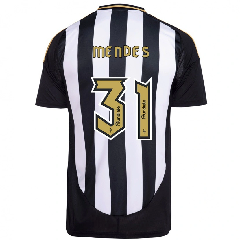 Danxen Dzieci Matheus Mendes #31 Złamana Biel Domowa Koszulka 2025/26 Koszulki Klubowe