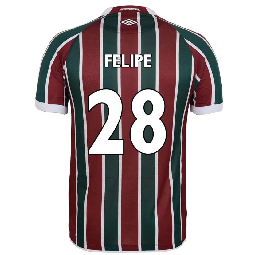 Danxen Dzieci Riquelme #28 Zielony Bordowy Biały Domowa Koszulka 2025/26 Koszulki Klubowe