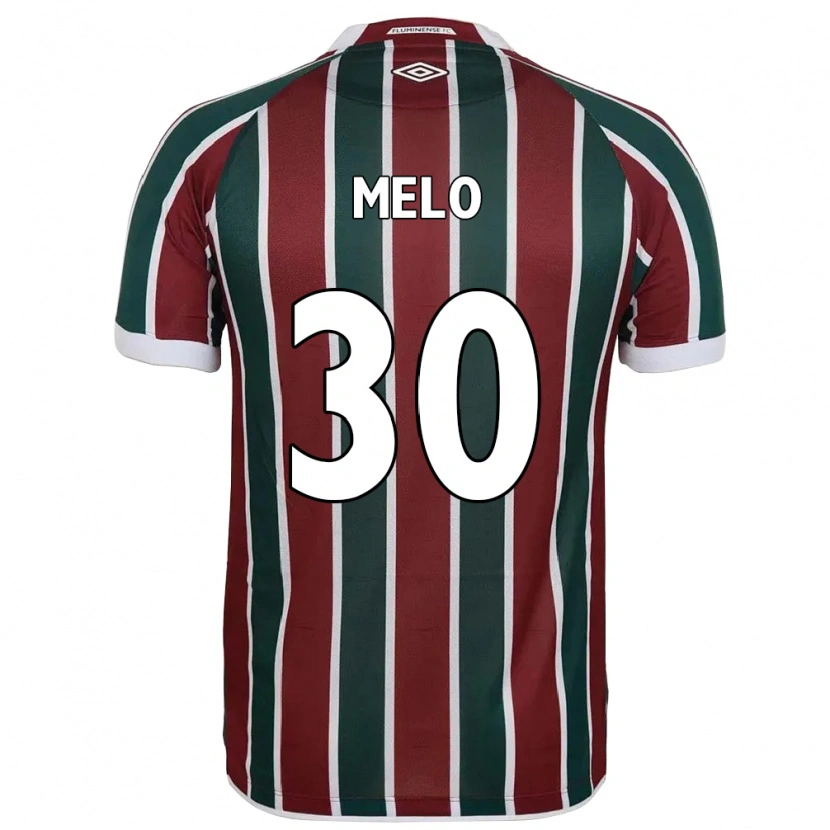 Danxen Dzieci Felipe Melo #30 Biały Zielony Bordowy Domowa Koszulka 2025/26 Koszulki Klubowe