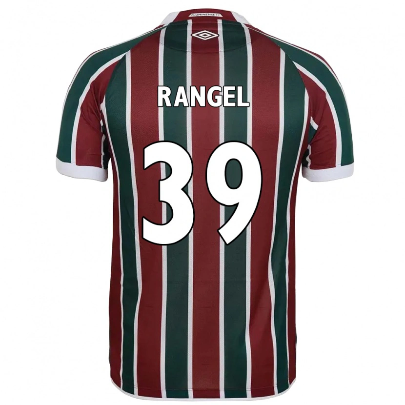 Danxen Dzieci Pedro Rangel #39 Biały Zielony Bordowy Domowa Koszulka 2025/26 Koszulki Klubowe