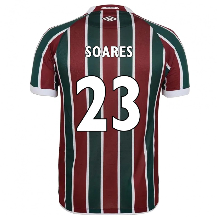 Danxen Dzieci Dani Soares #23 Biały Zielony Bordowy Domowa Koszulka 2025/26 Koszulki Klubowe