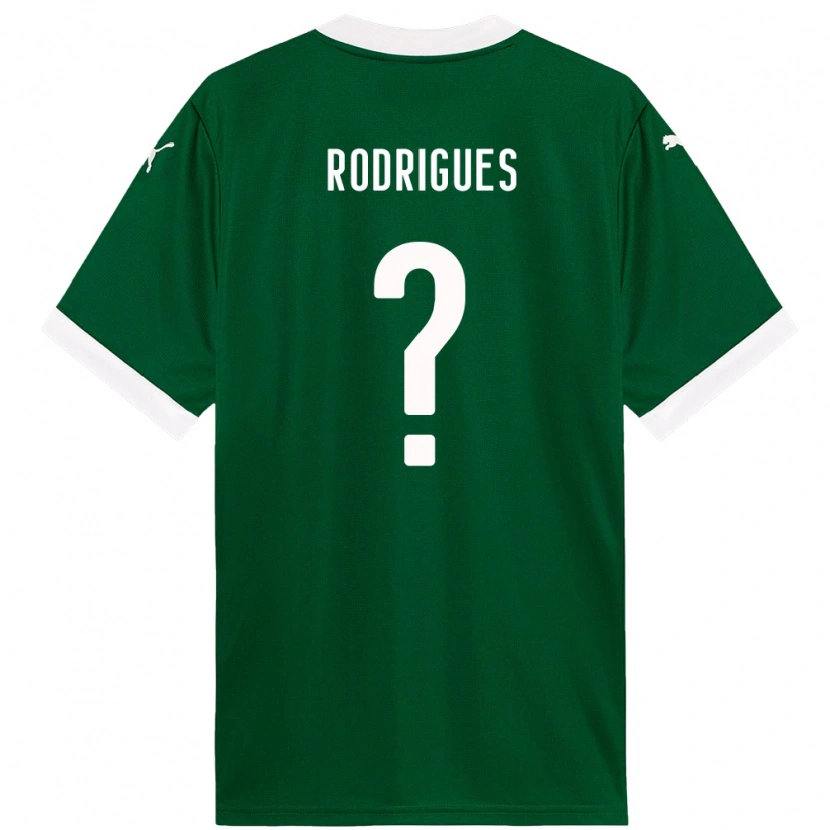 Danxen Dzieci César Rodrigues #0 Biały Zielony Domowa Koszulka 2025/26 Koszulki Klubowe