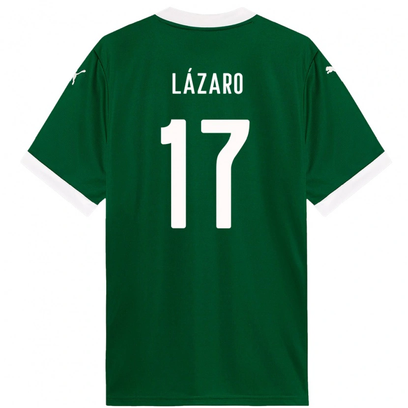 Danxen Dzieci Lazaro #17 Biały Zielony Domowa Koszulka 2025/26 Koszulki Klubowe