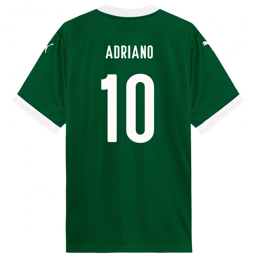 Danxen Dzieci Luiz Adriano #10 Biały Zielony Domowa Koszulka 2025/26 Koszulki Klubowe
