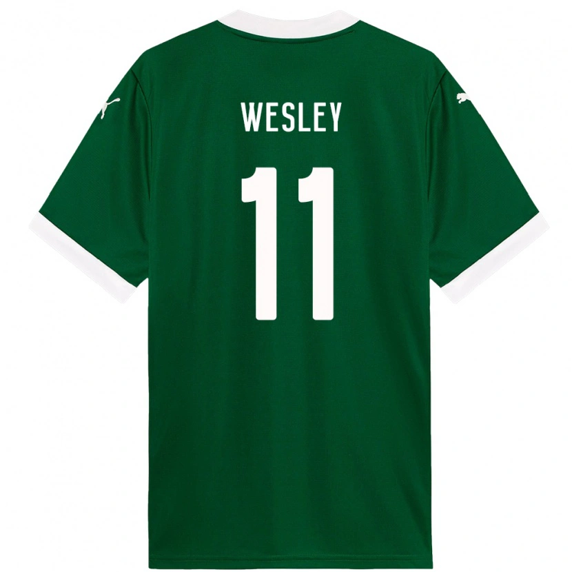 Danxen Dzieci Wesley #11 Biały Zielony Domowa Koszulka 2025/26 Koszulki Klubowe