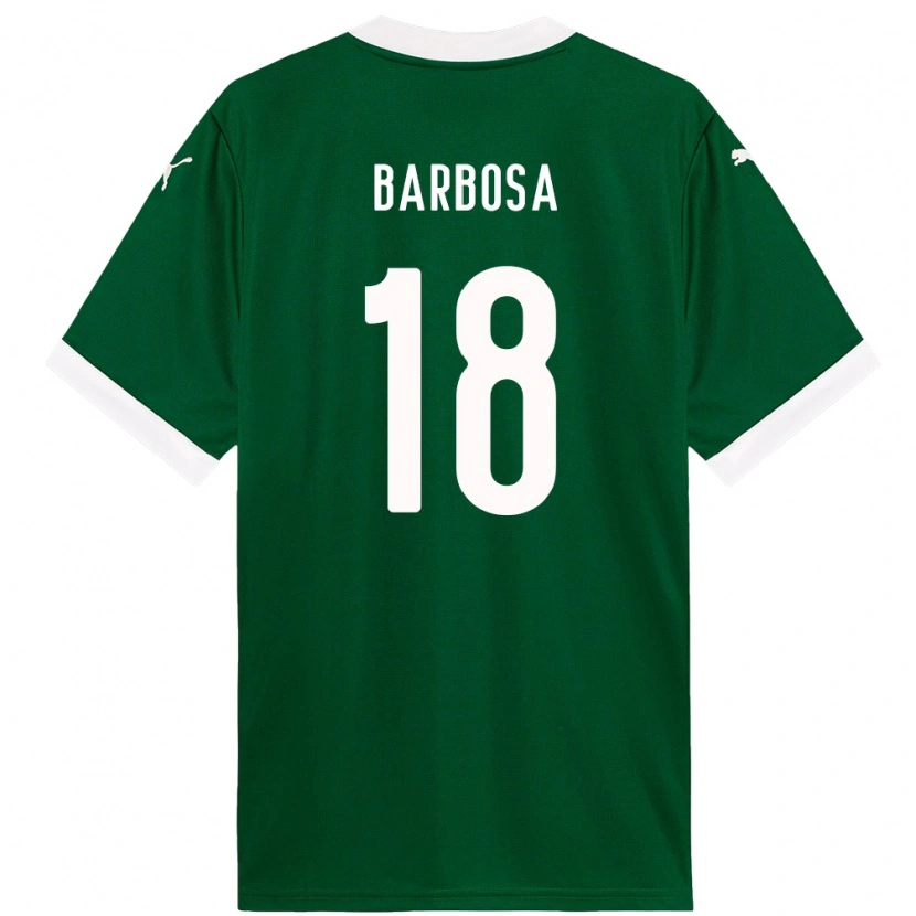 Danxen Dzieci Danilo Barbosa #18 Biały Zielony Domowa Koszulka 2025/26 Koszulki Klubowe