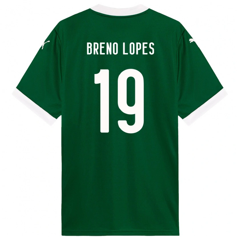 Danxen Dzieci Breno Lopes #19 Biały Zielony Domowa Koszulka 2025/26 Koszulki Klubowe