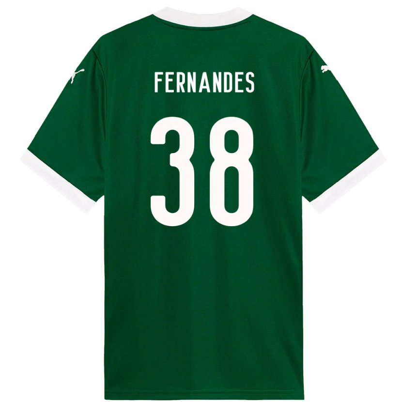 Danxen Dzieci Matheus Fernandes #38 Biały Zielony Domowa Koszulka 2025/26 Koszulki Klubowe
