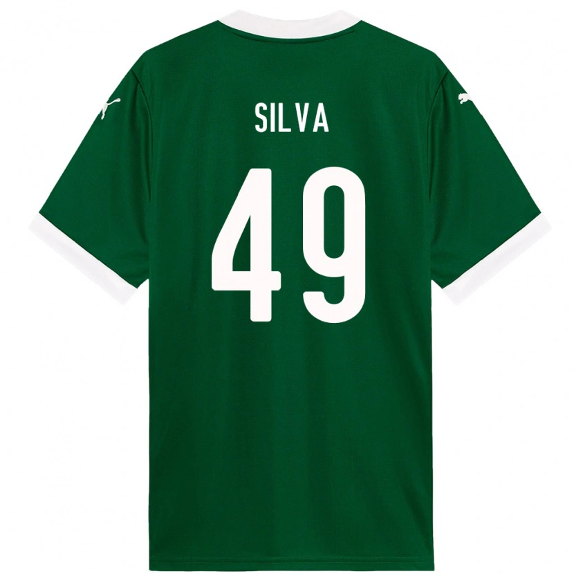 Danxen Dzieci Gabriel Silva #49 Biały Zielony Domowa Koszulka 2025/26 Koszulki Klubowe