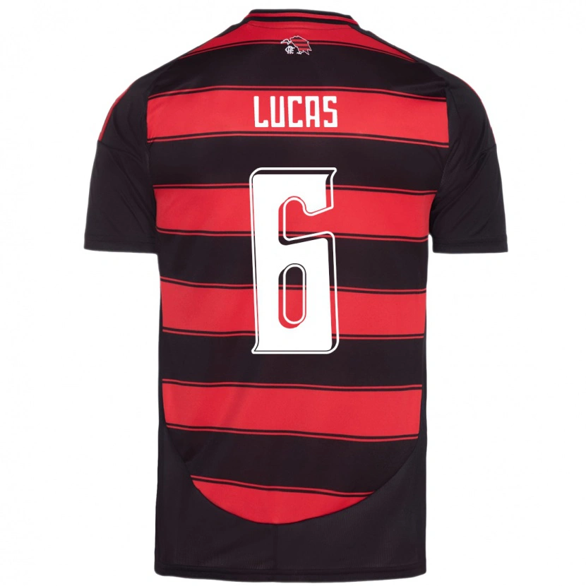 Danxen Dzieci Ayrton Lucas #6 Biały Czerwony Domowa Koszulka 2025/26 Koszulki Klubowe