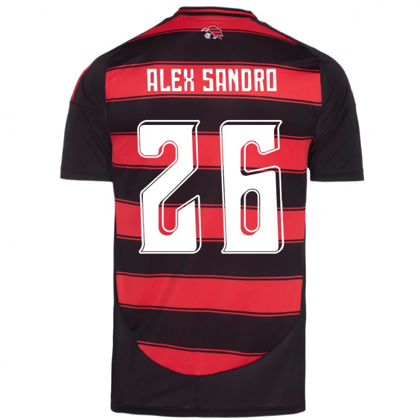 Danxen Dzieci Alex Sandro #26 Biały Czerwony Domowa Koszulka 2025/26 Koszulki Klubowe