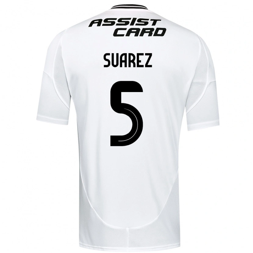 Danxen Dzieci Nicolás Suarez #5 Czarny Biały Domowa Koszulka 2025/26 Koszulki Klubowe