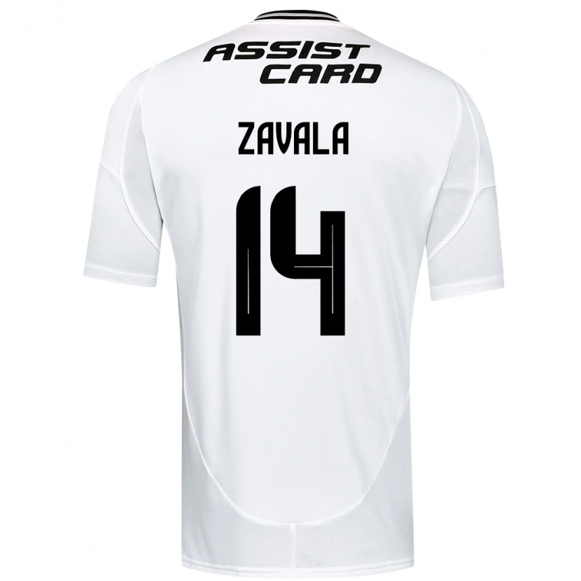 Danxen Dzieci Cristián Zavala #14 Czarny Biały Domowa Koszulka 2025/26 Koszulki Klubowe