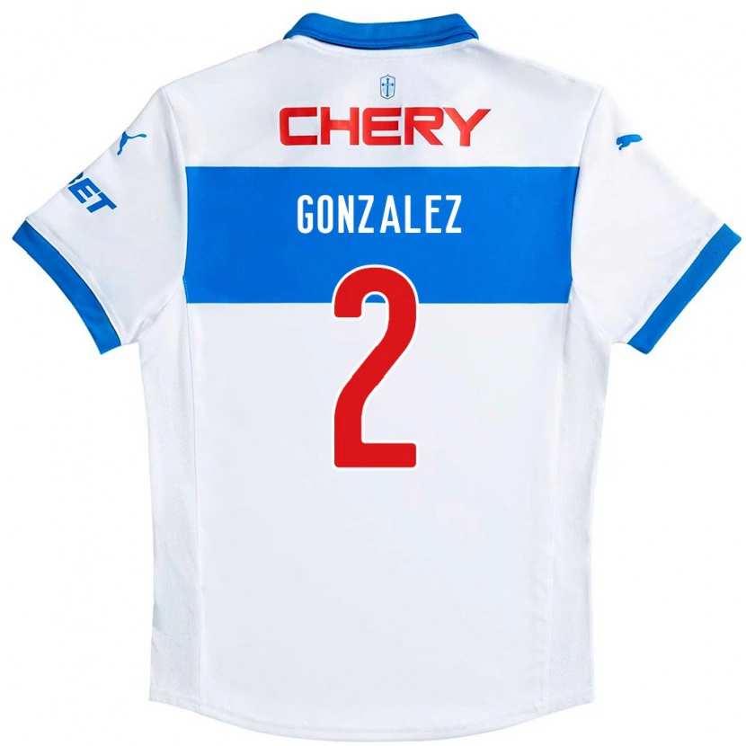 Danxen Dzieci Daniel González #2 Królewski Niebieski Biały Domowa Koszulka 2025/26 Koszulki Klubowe