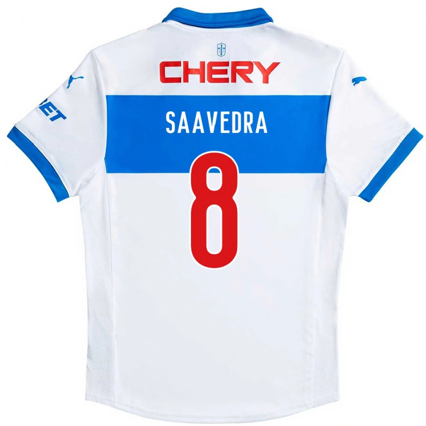 Danxen Dzieci Ignacio Saavedra #8 Królewski Niebieski Biały Domowa Koszulka 2025/26 Koszulki Klubowe